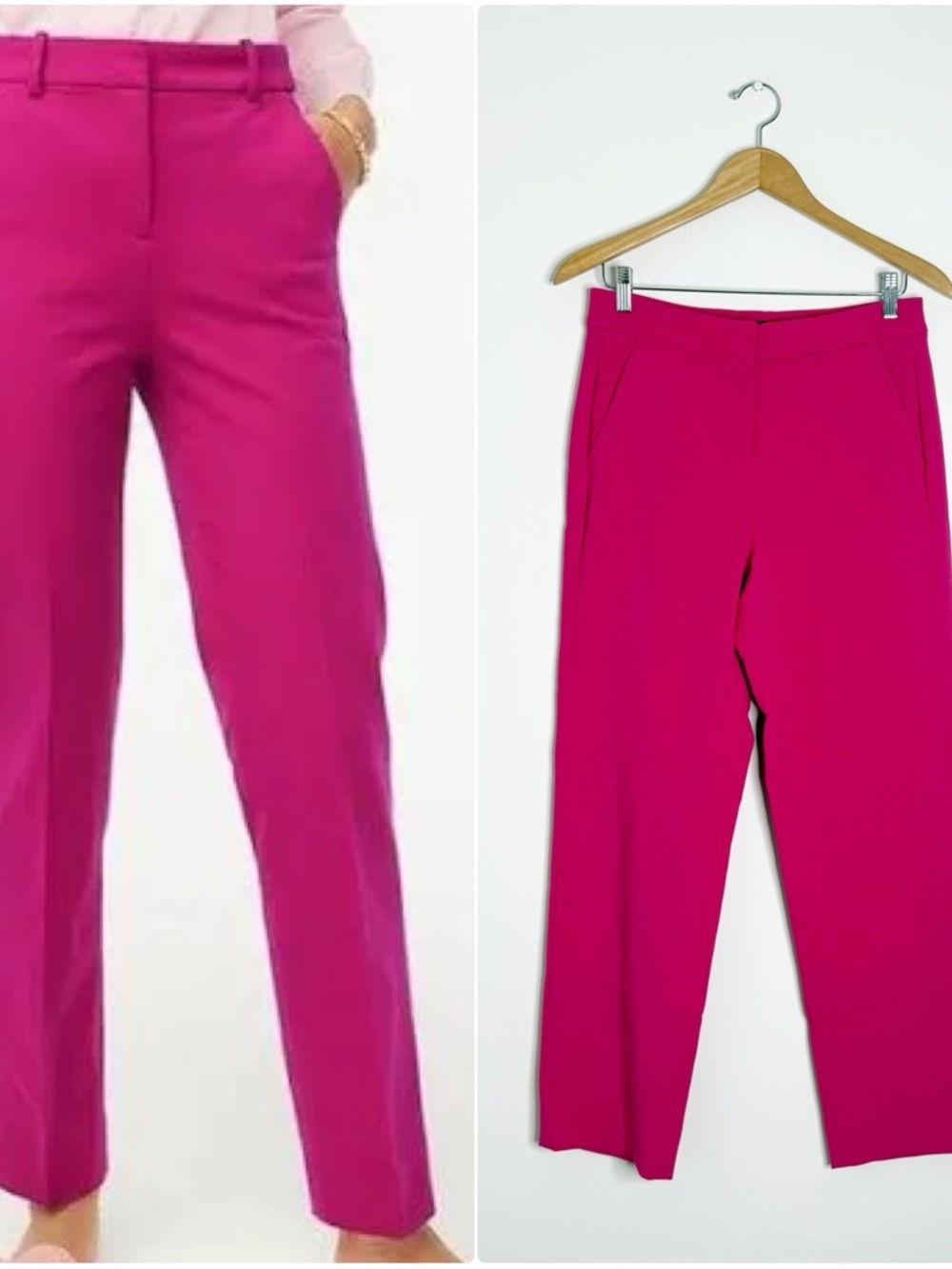 J.Crew Kate Pink Pants Size 4 Slim Ankle Workwear Stretch